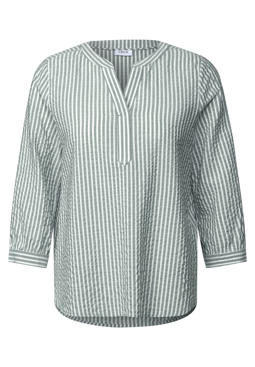 Gestreifte Bluse khaki