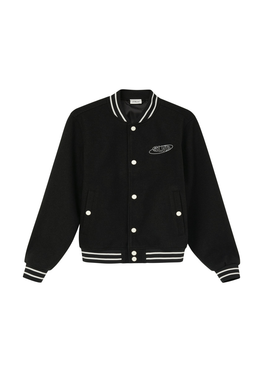 College-Jacke mit Kontrastdetails