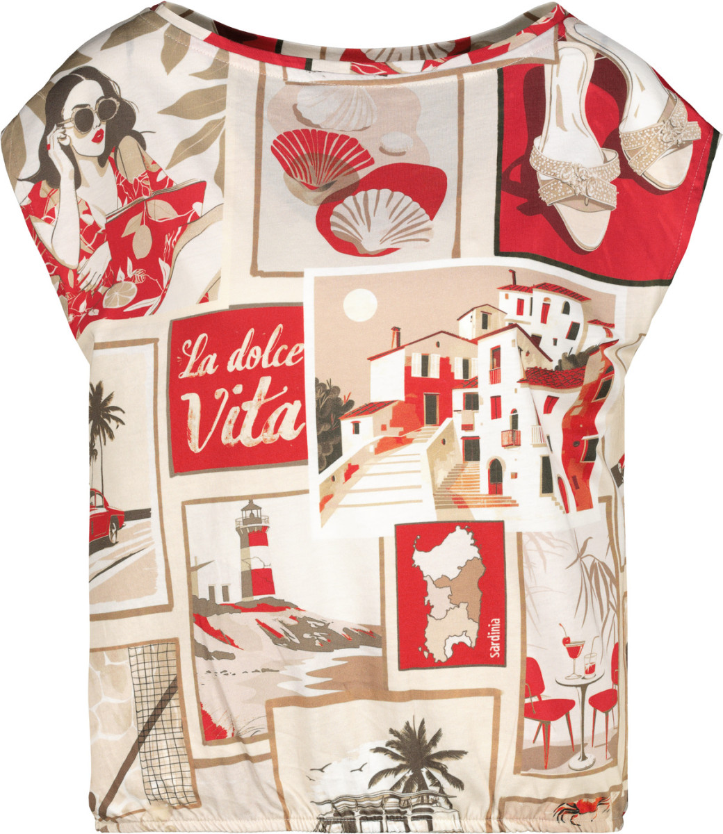 Blusenshirt mit Polaroid-Print