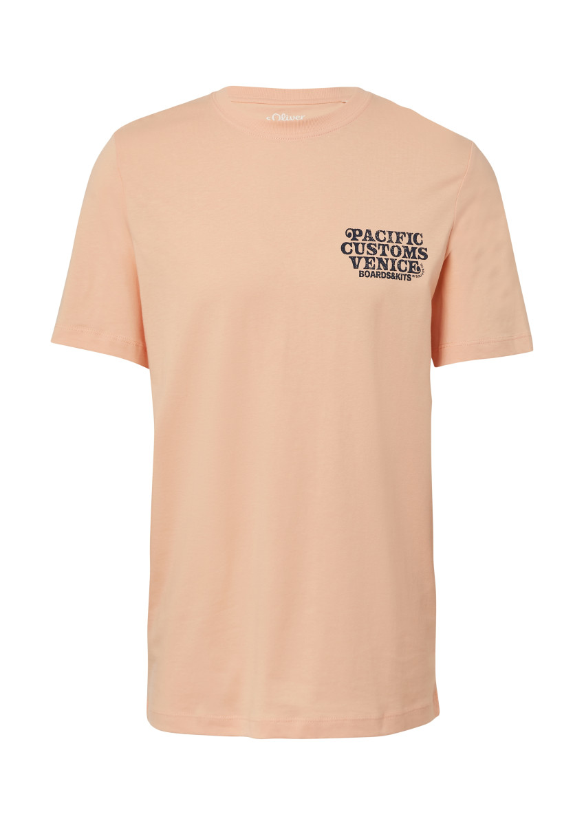 T-Shirt mit Print orange