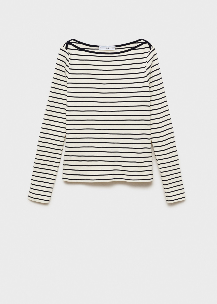 Langarmshirt "Frenchi" weiß