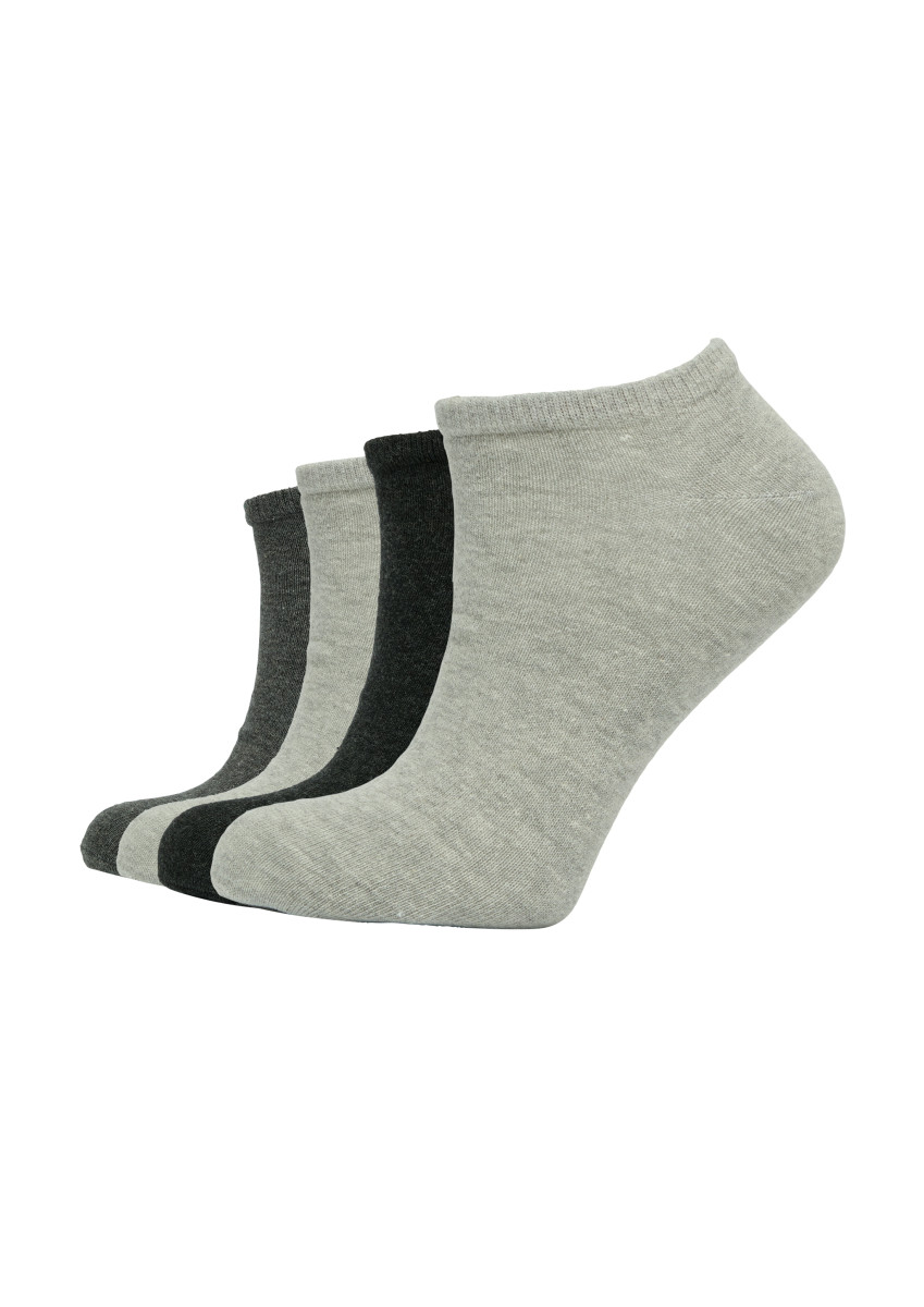 Unisex Socken (4 Paar) grau