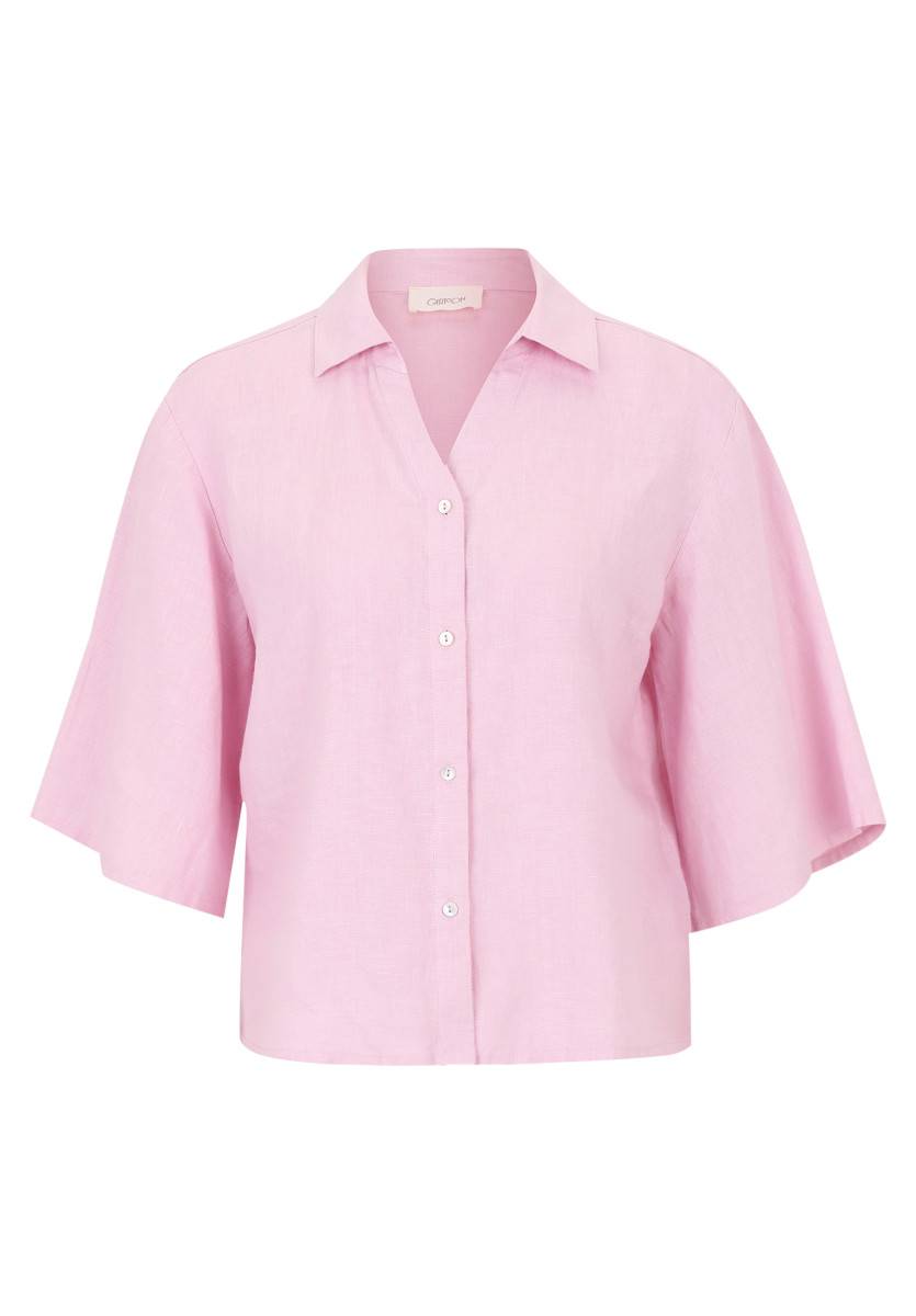 Leinenbluse rosa