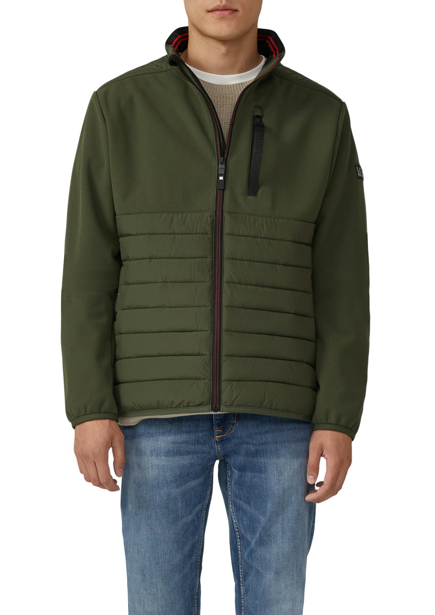 Jacke im Fabricmix