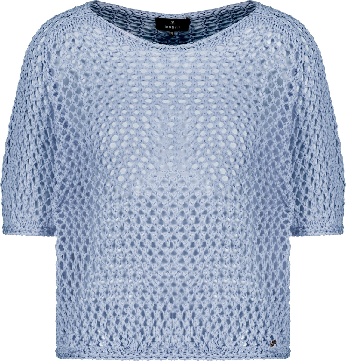Kurzarm-Ajour-Pullover