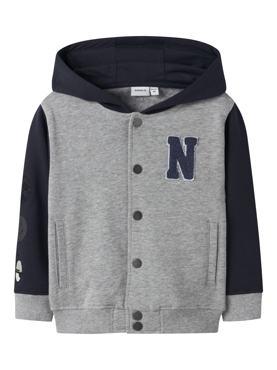 Sweatjacke hellgrau