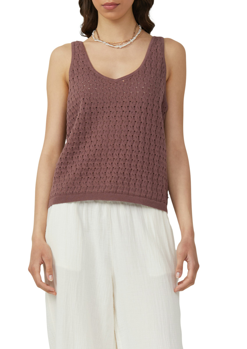 Stricktop mit Ajourmuster