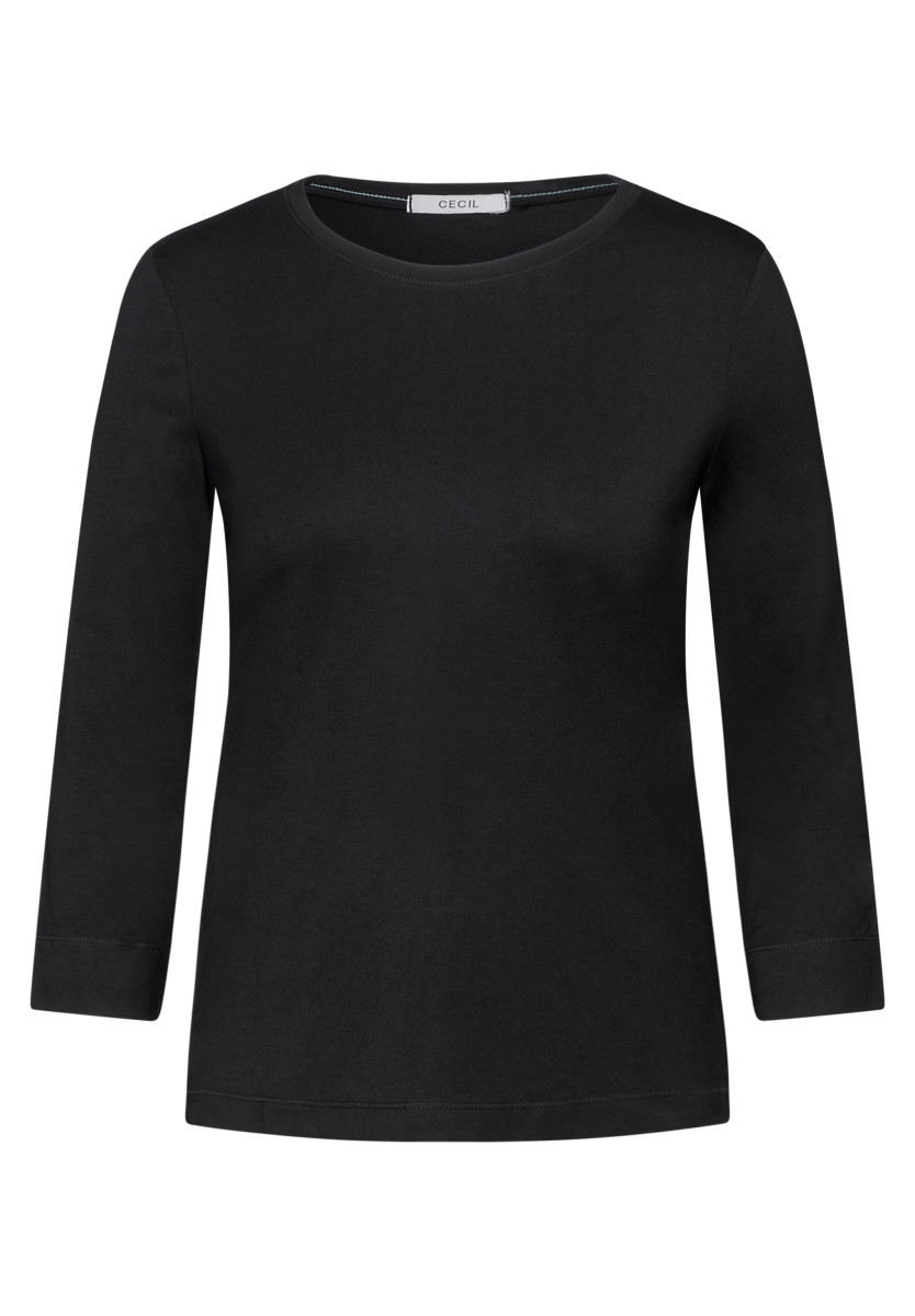 Basic-Shirt schwarz