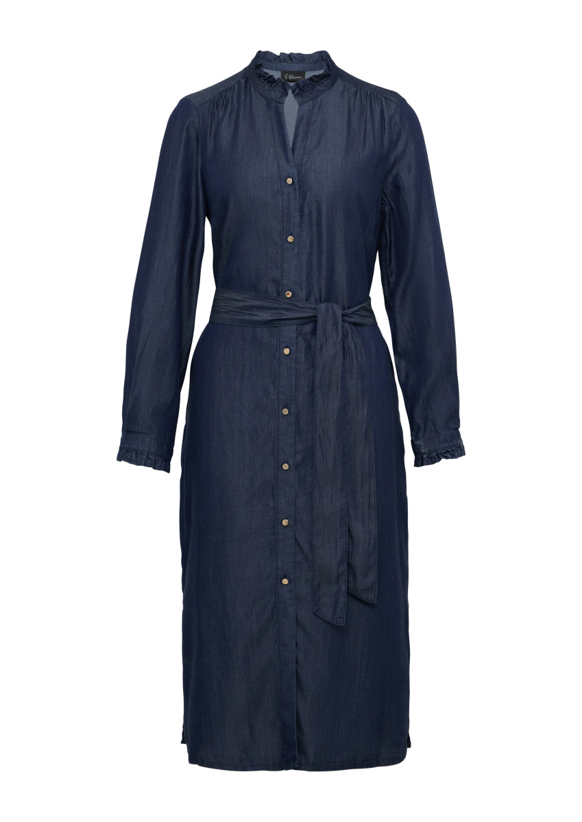 Relaxed-Fit-Midikleid aus Lycoell