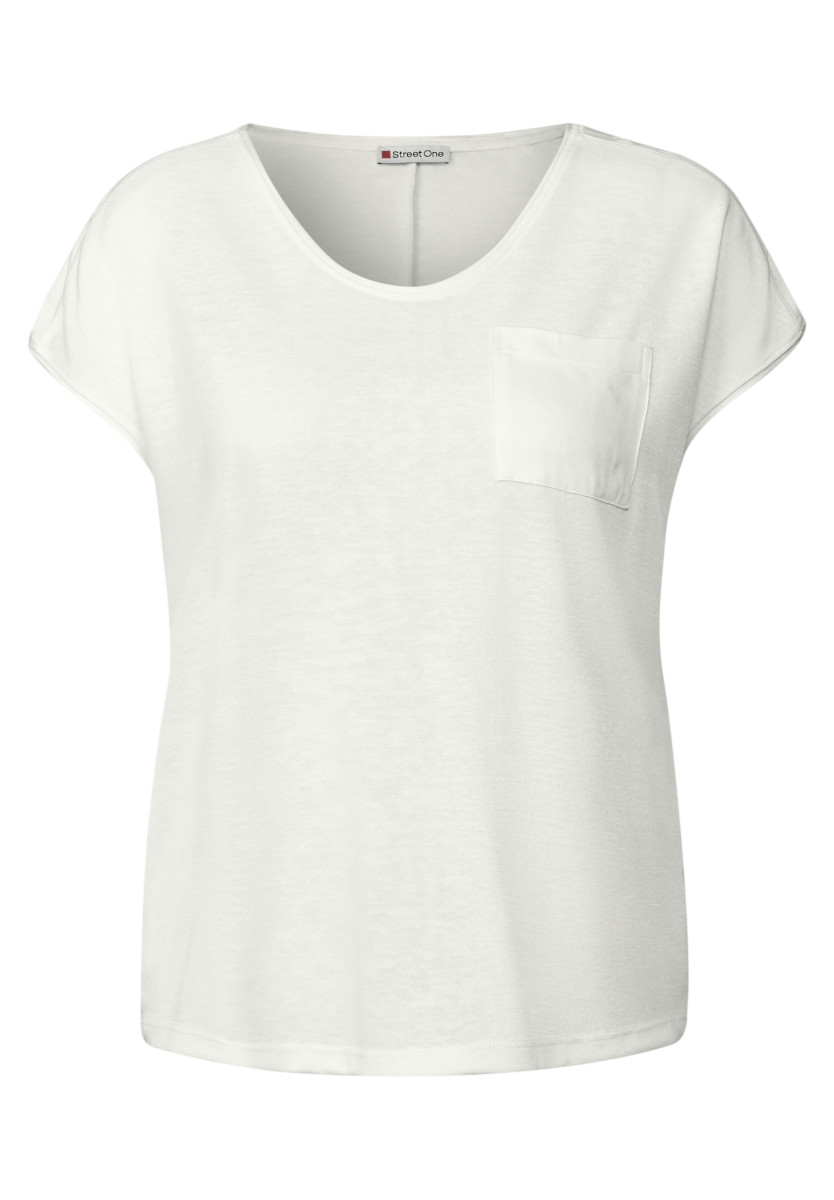 Leinen-Look T-Shirt