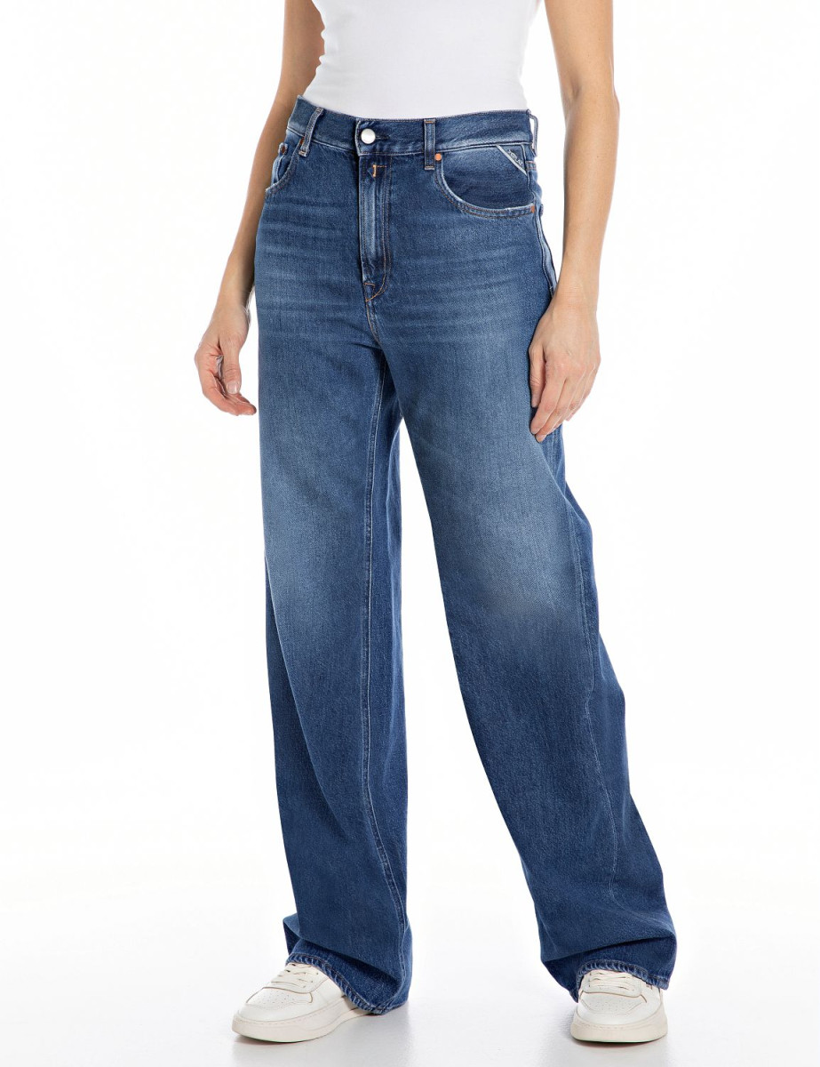 Jeans mit weitem Bein