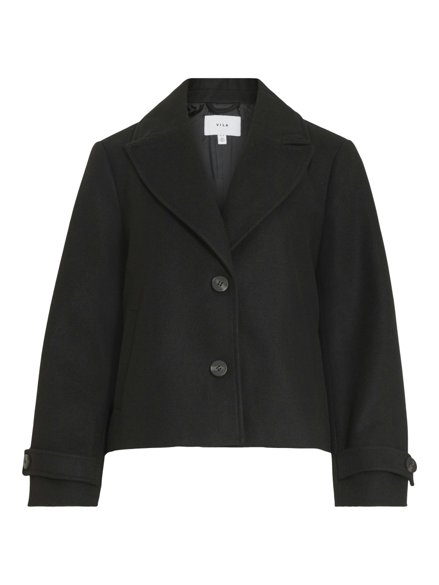 Jacke mit Knopfverschluss schwarz