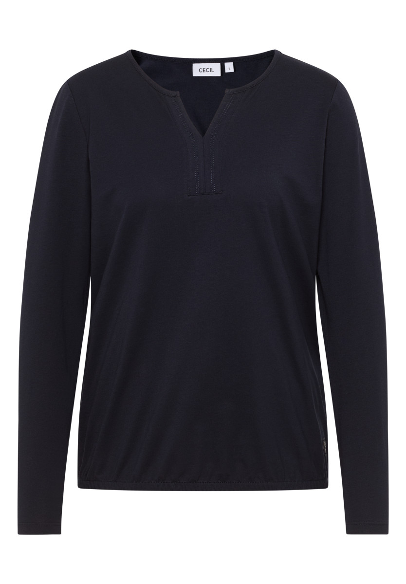 Shirt im Tunika-Look dunkelblau