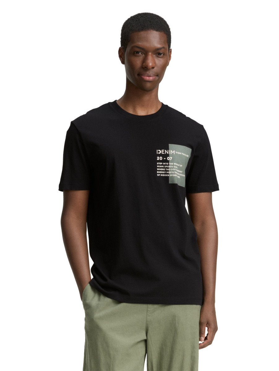 T-Shirt mit Logo Print
