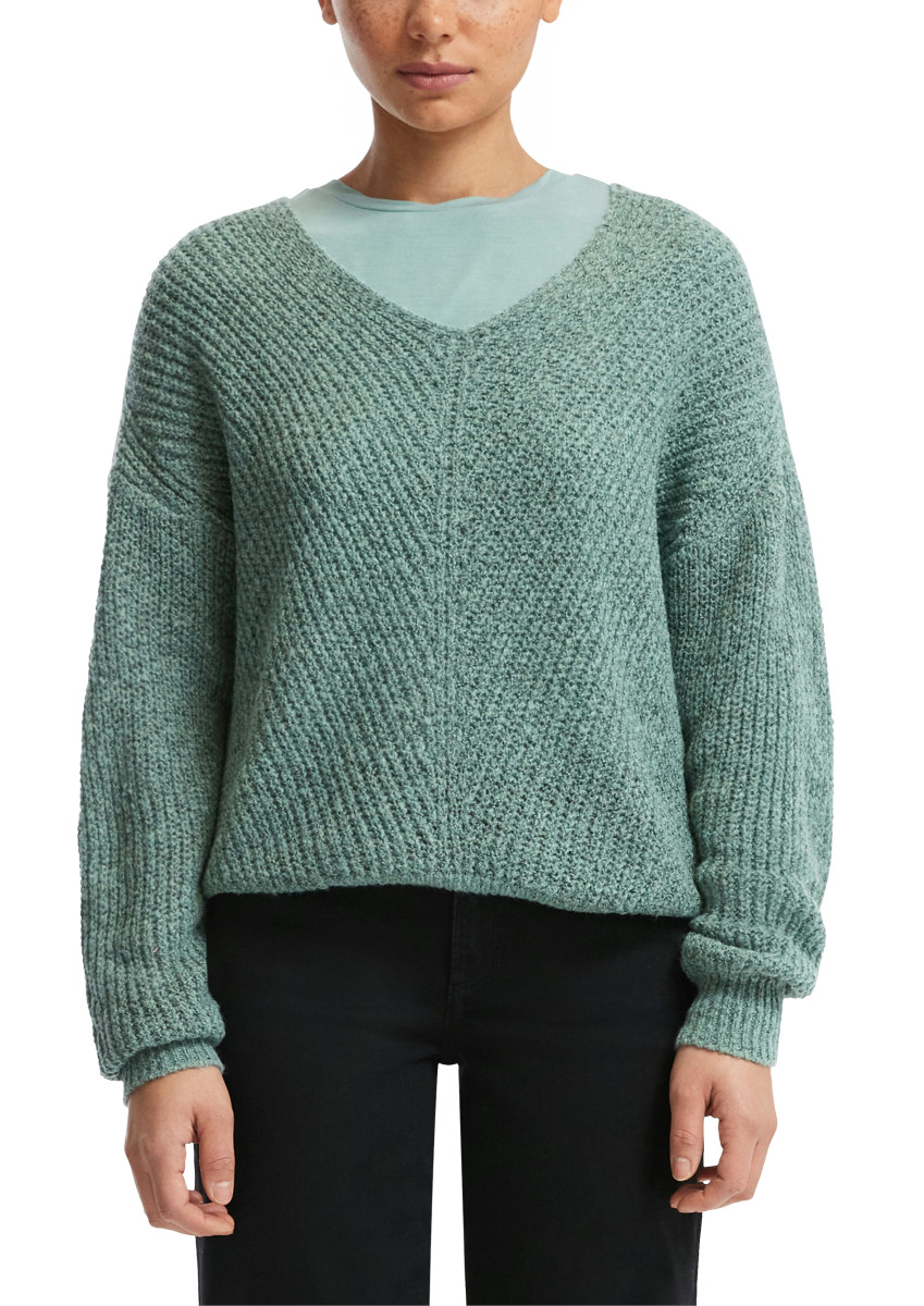 Melierter Pullover