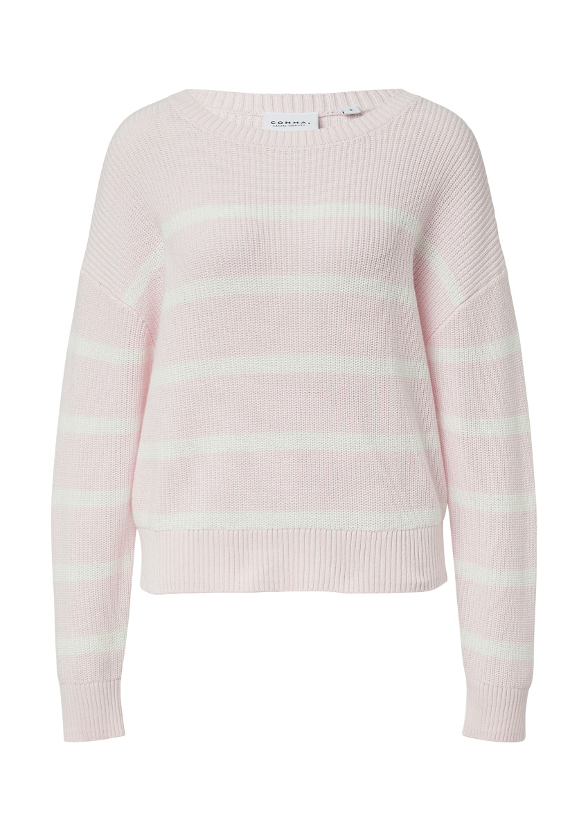 Gestreifter Strickpullover