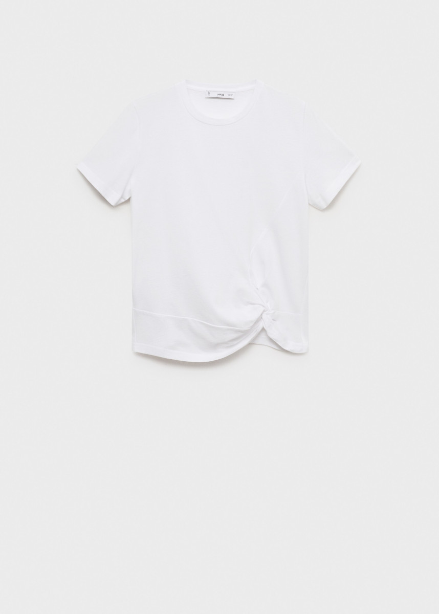 T-Shirt mit Knotendetail
