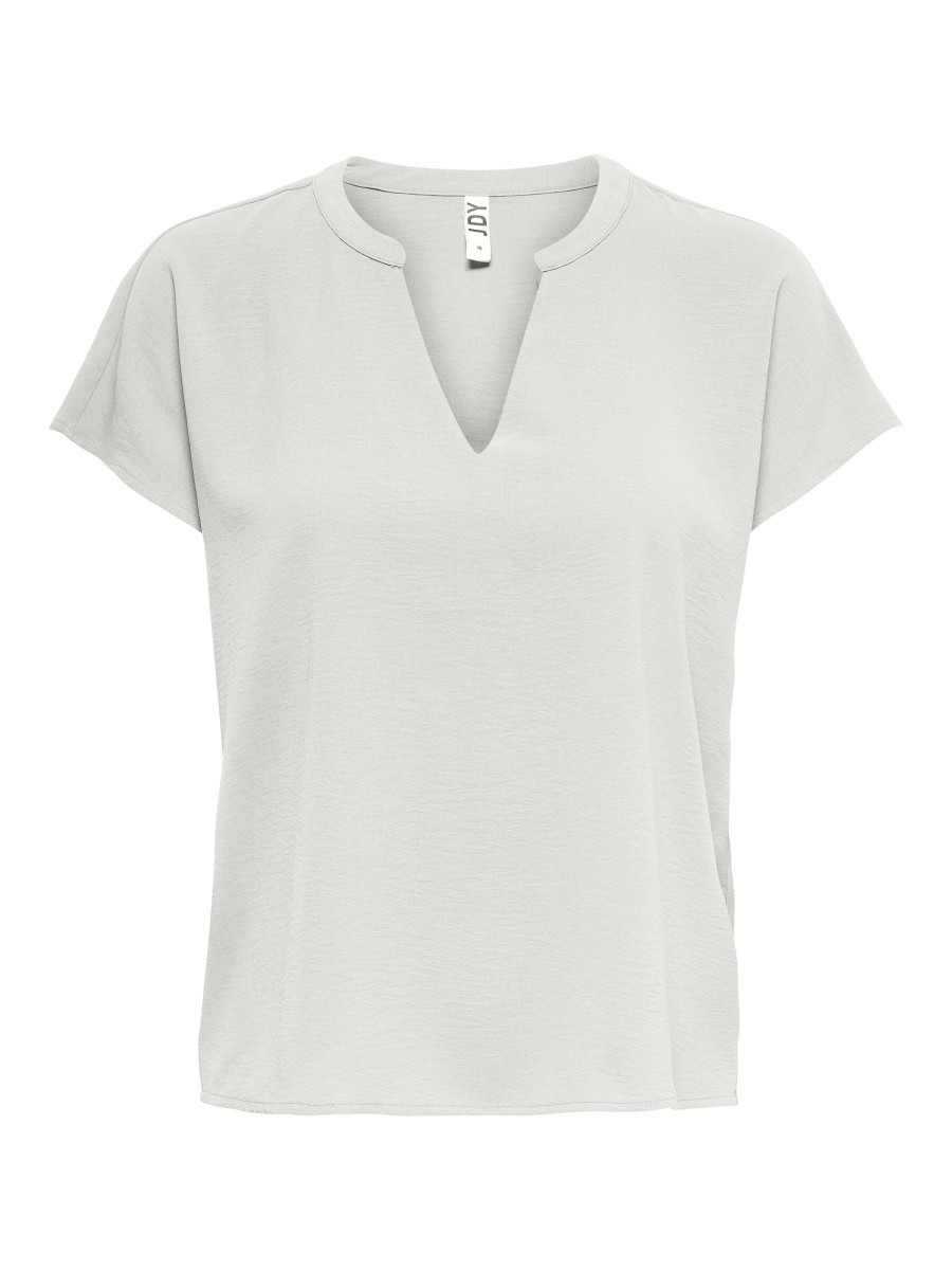 Shirt mir V-Ausschnitt weiß