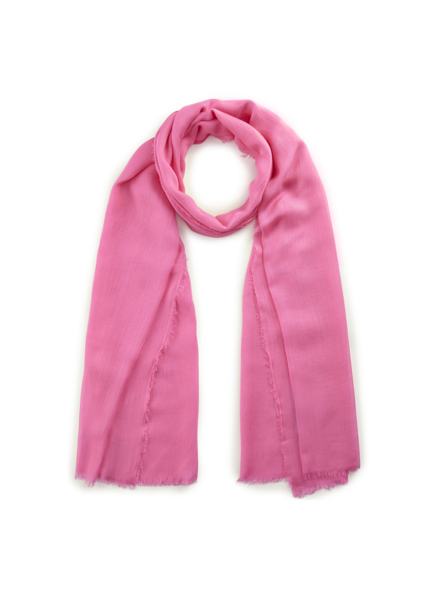 Schal aus feinem Bambus pink