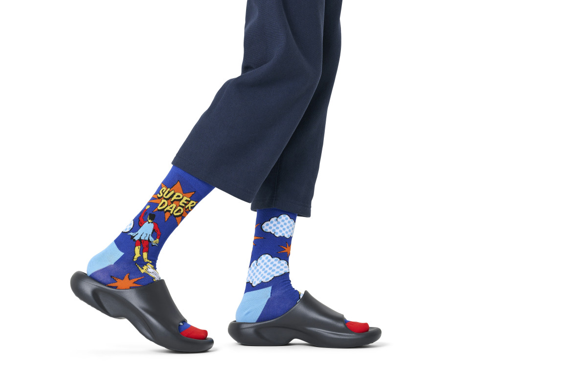 Socken "Flying Super Dad"