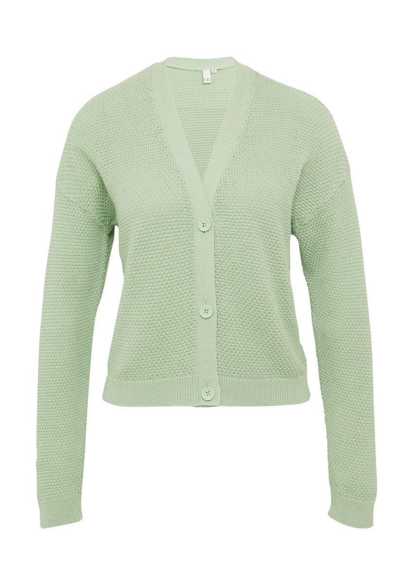 Strickjacke mit Strukturmuster