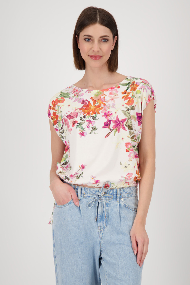 T-Shirt mit Blumenverlauf