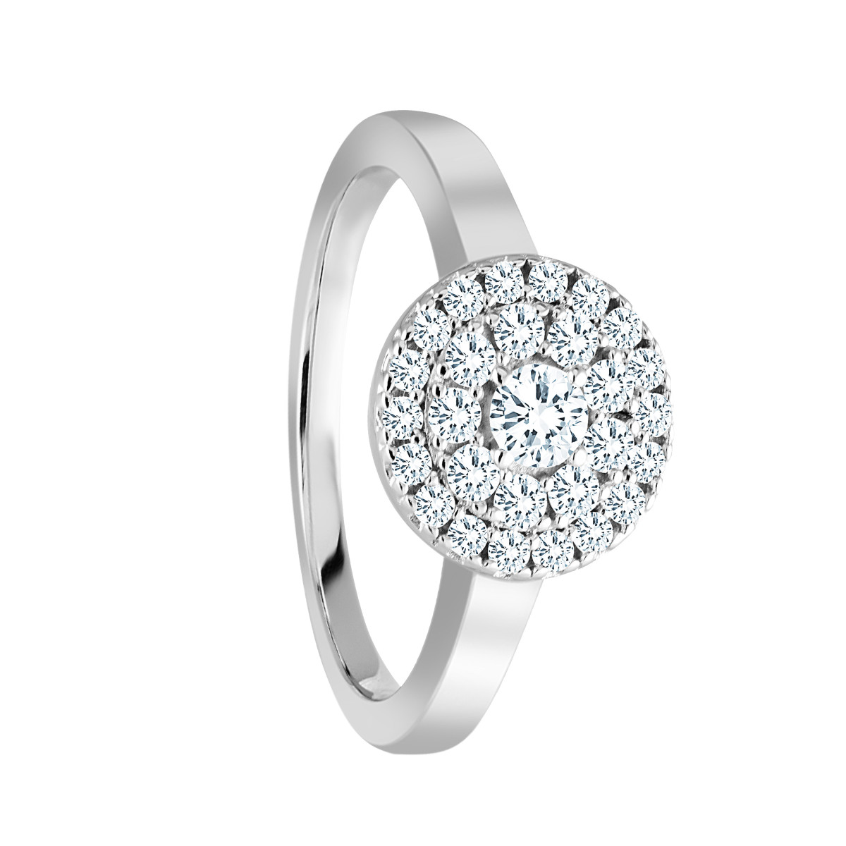 Ring 585 WG 28 Diamanten