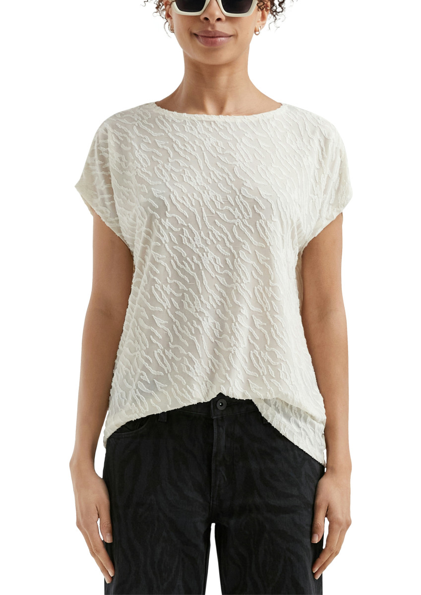 Oversize-Shirt mit Ausbrennermuster