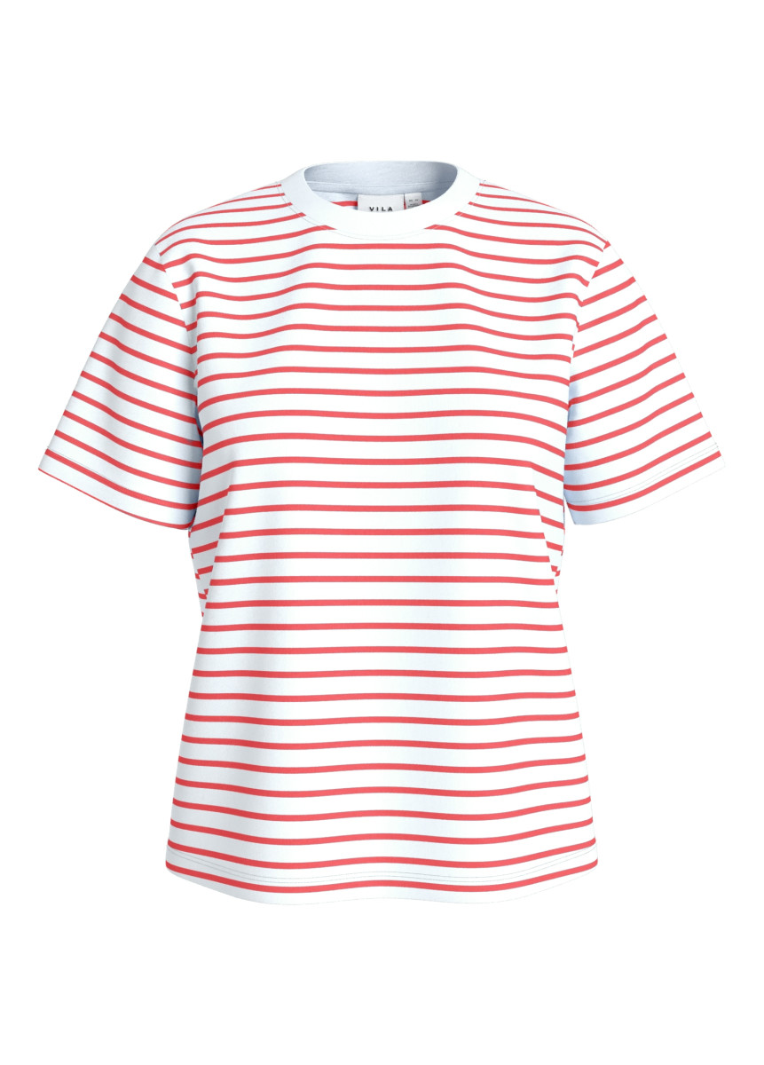 T-Shirt mit kurzen Ärmeln rot