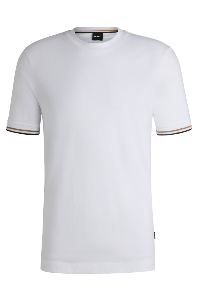 T-Shirt aus Baumwoll-Jersey weiß