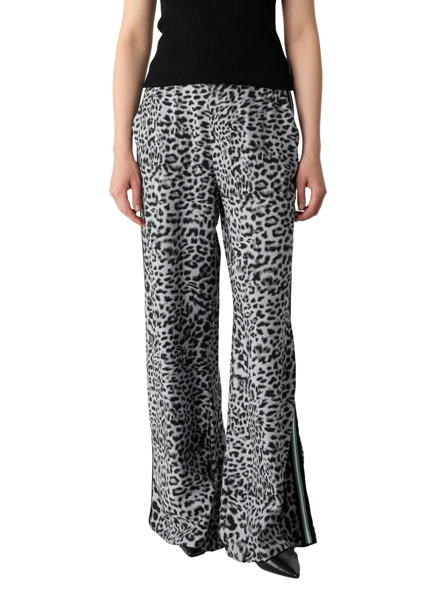 Palazzo-Hose mit Leo-Print