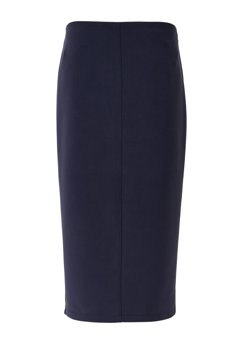 Weicher Midirock blau