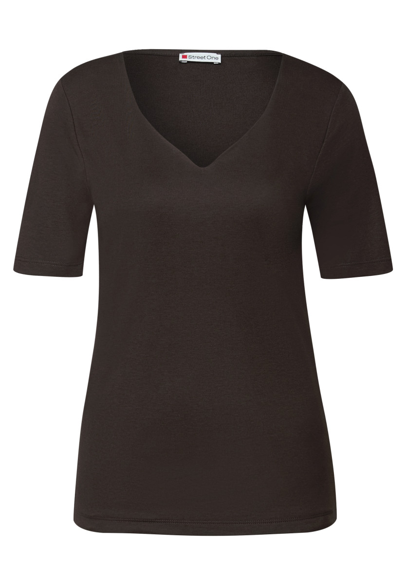 T-Shirt mit Herzausschnitt