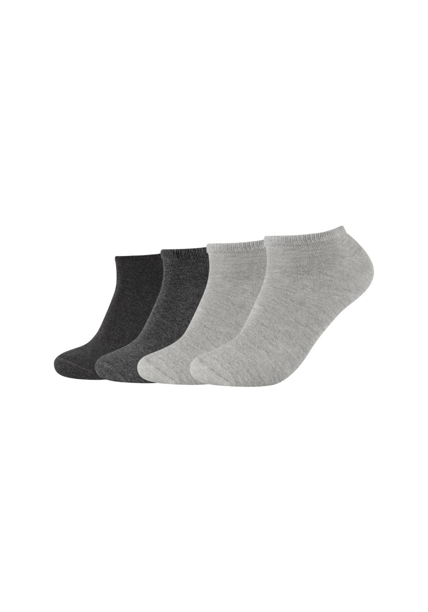 Unisex Sneaker Socken (4 Paar) grau
