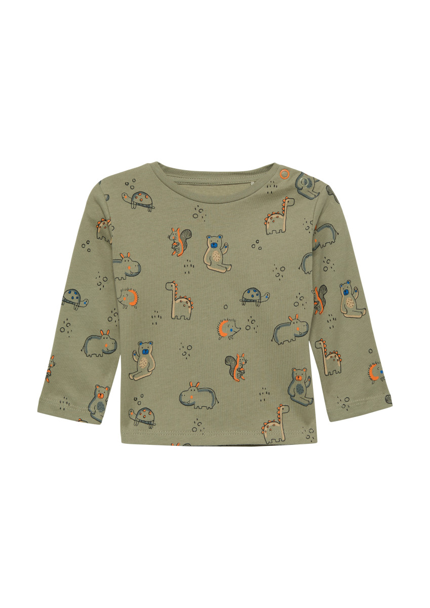 Langarmshirt mit All-over-Print