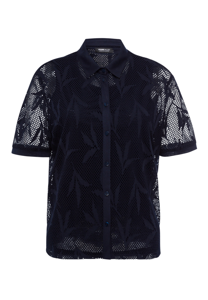 Bluse mit Lochspitze