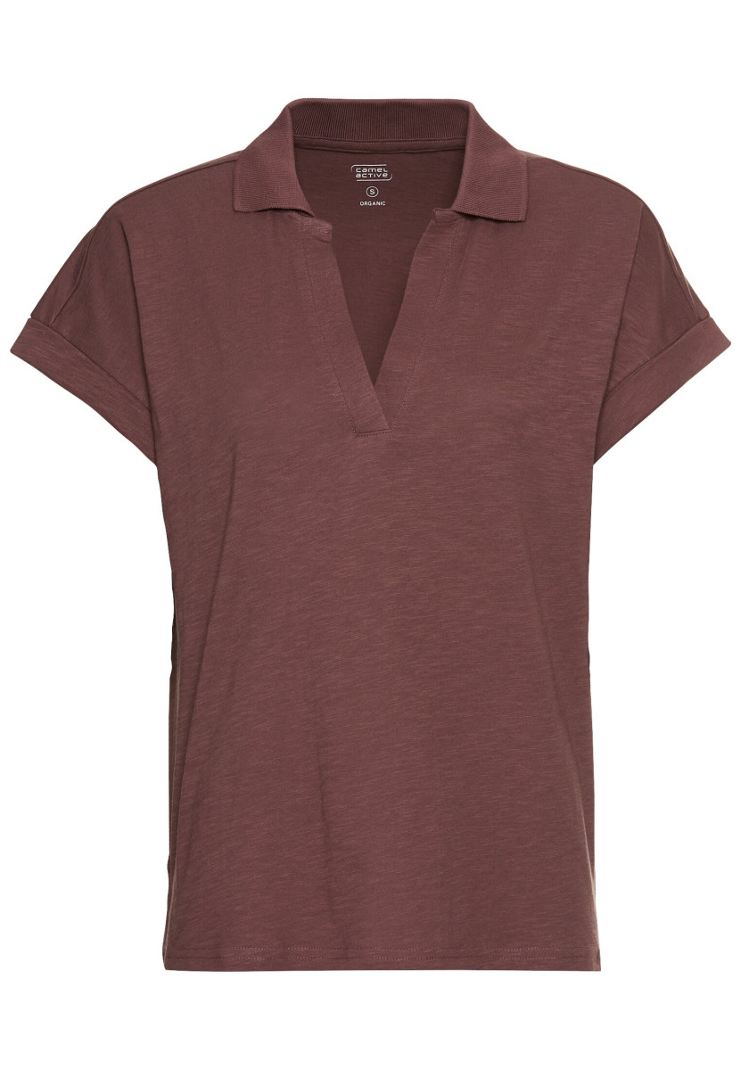 Kurzarmshirt mit Polokragen