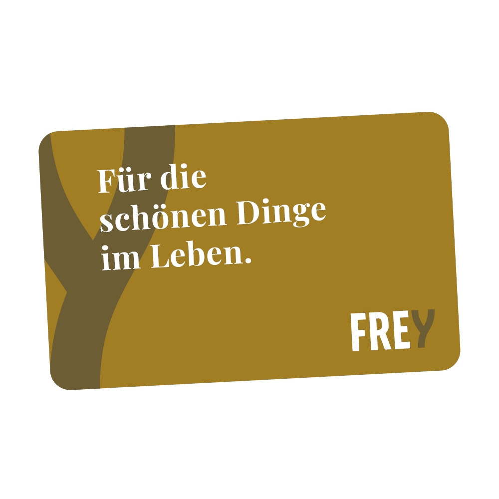Geschenkkarte "FREY Mode" gold