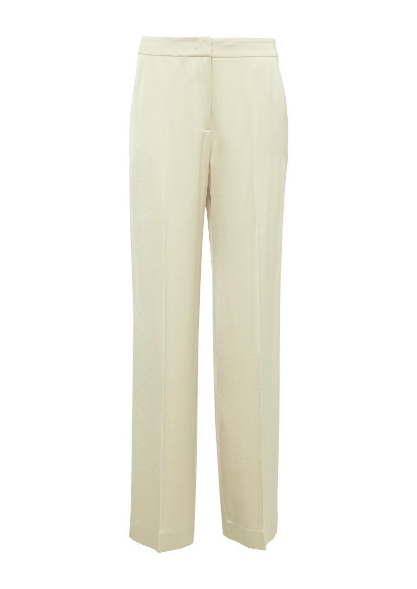 Satinierte Wide-Leg-Hose