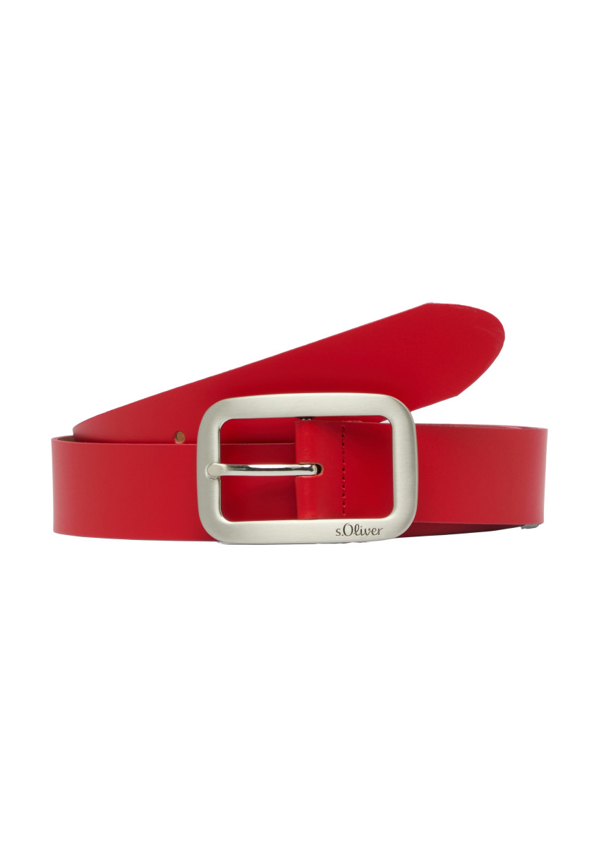 Gürtel aus Leder rot