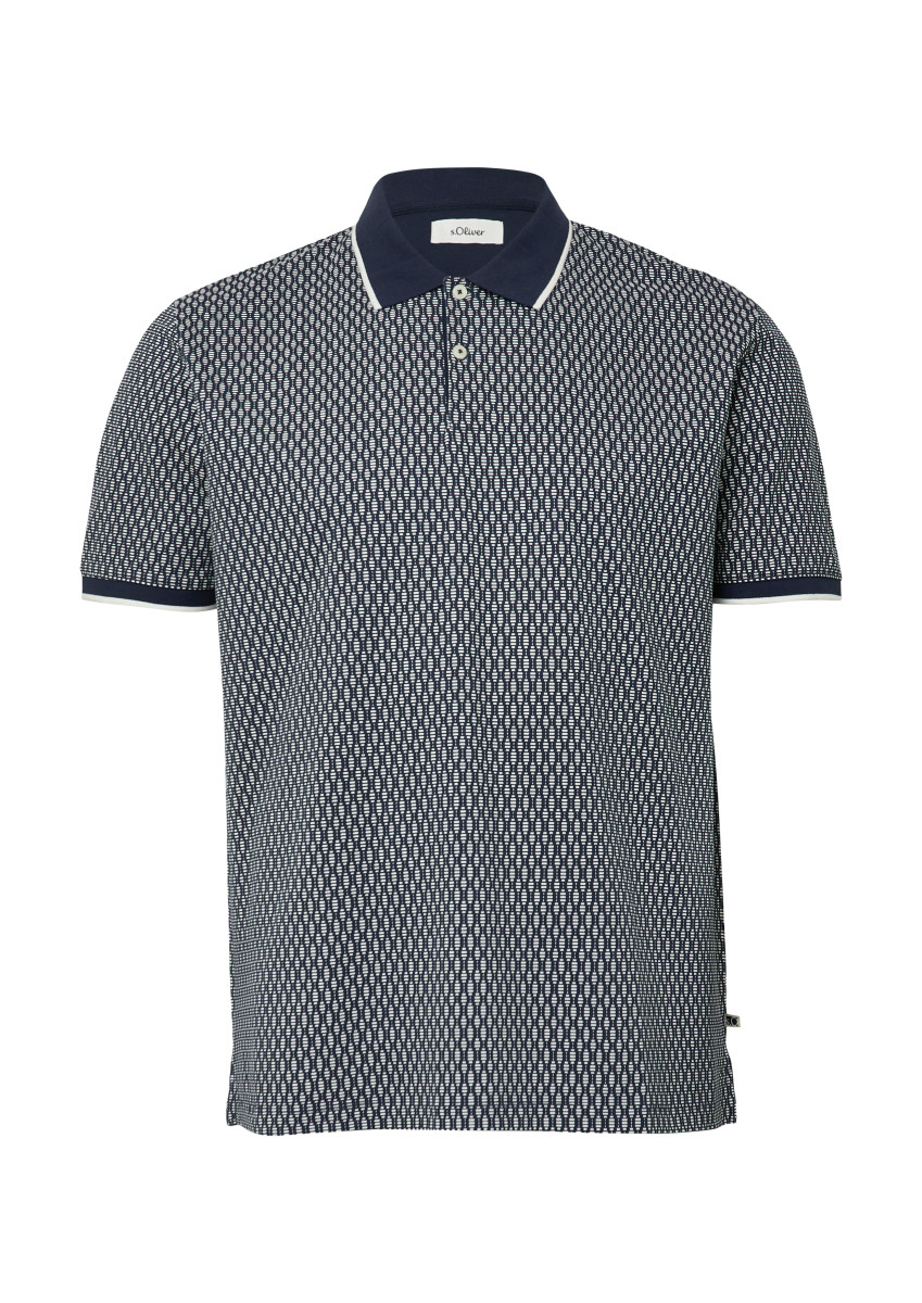 Gemustertes Poloshirt