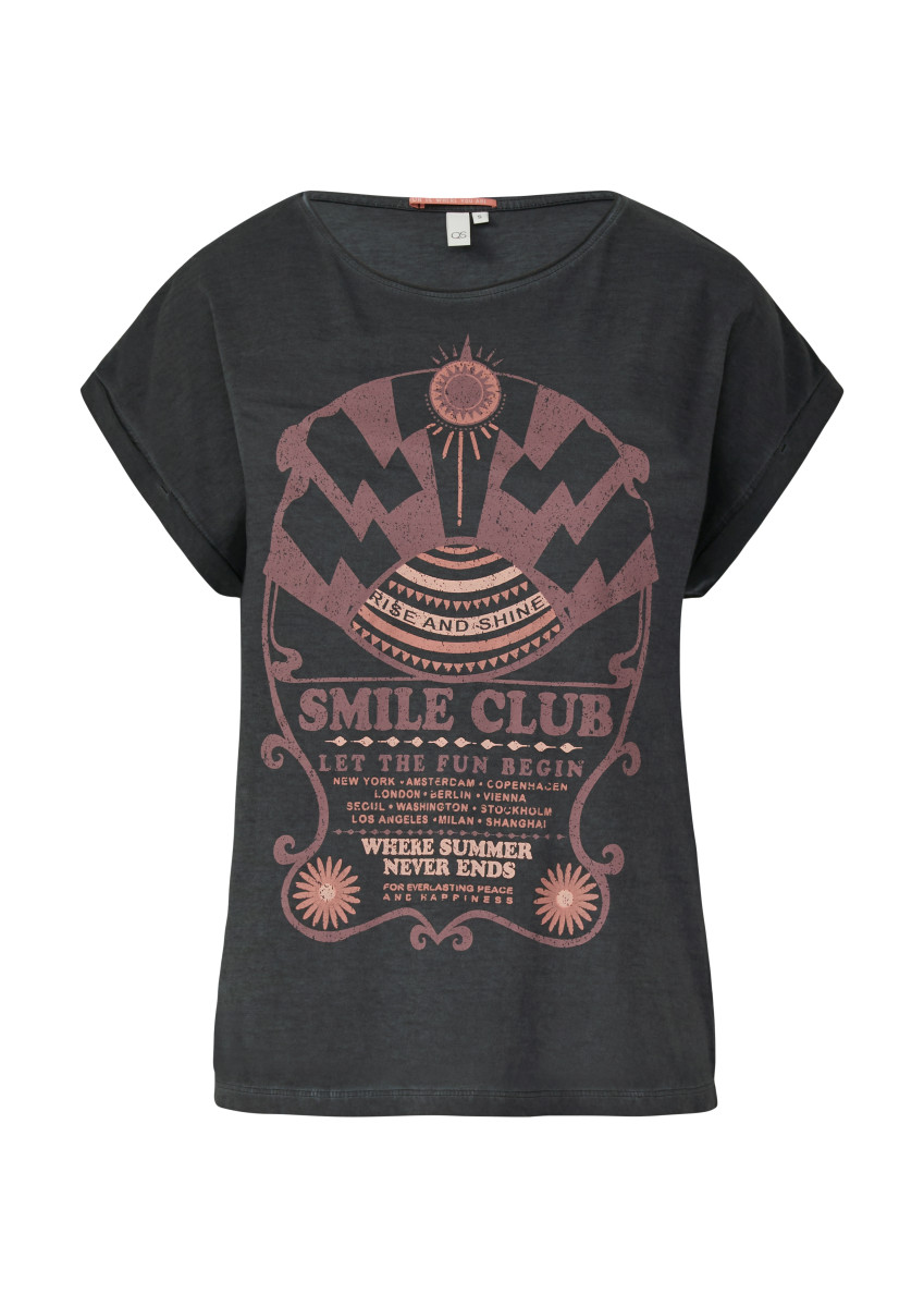 Gewaschenes T-Shirt schwarz