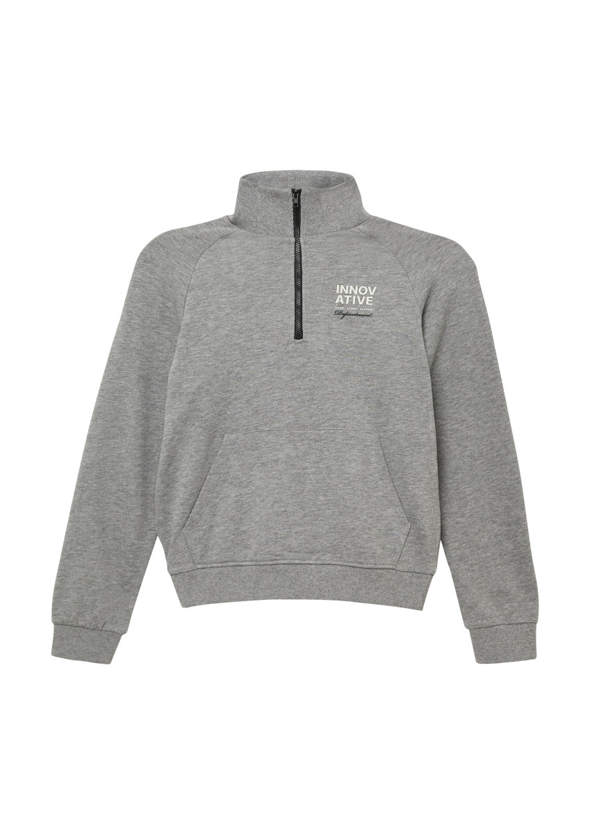Sweatshirt mit Troyerkragen