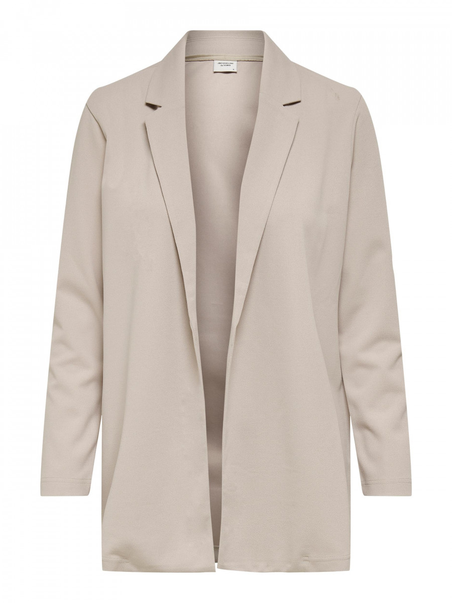 Einfarbiger Blazer grau