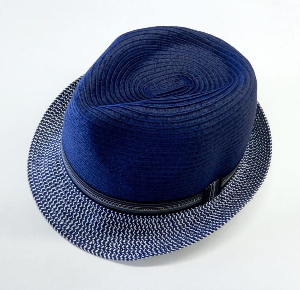 Commander Hut "Paper-Tribly" blau