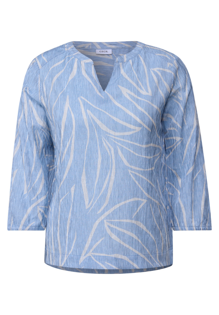 Strukturbluse mit Muster