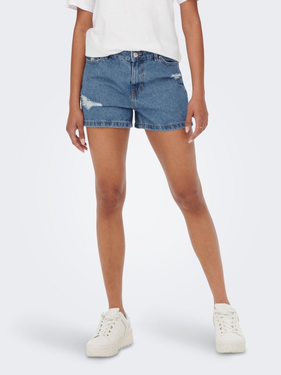 Jeans-Shorts in Mom-Fit