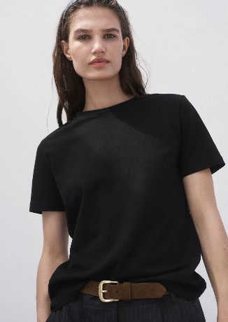T-Shirt "Chals" schwarz