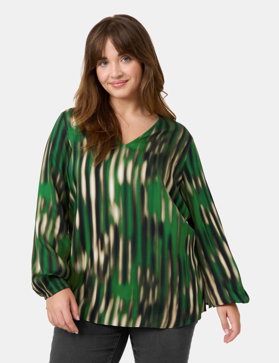 Bluse mit V-Ausschnitt