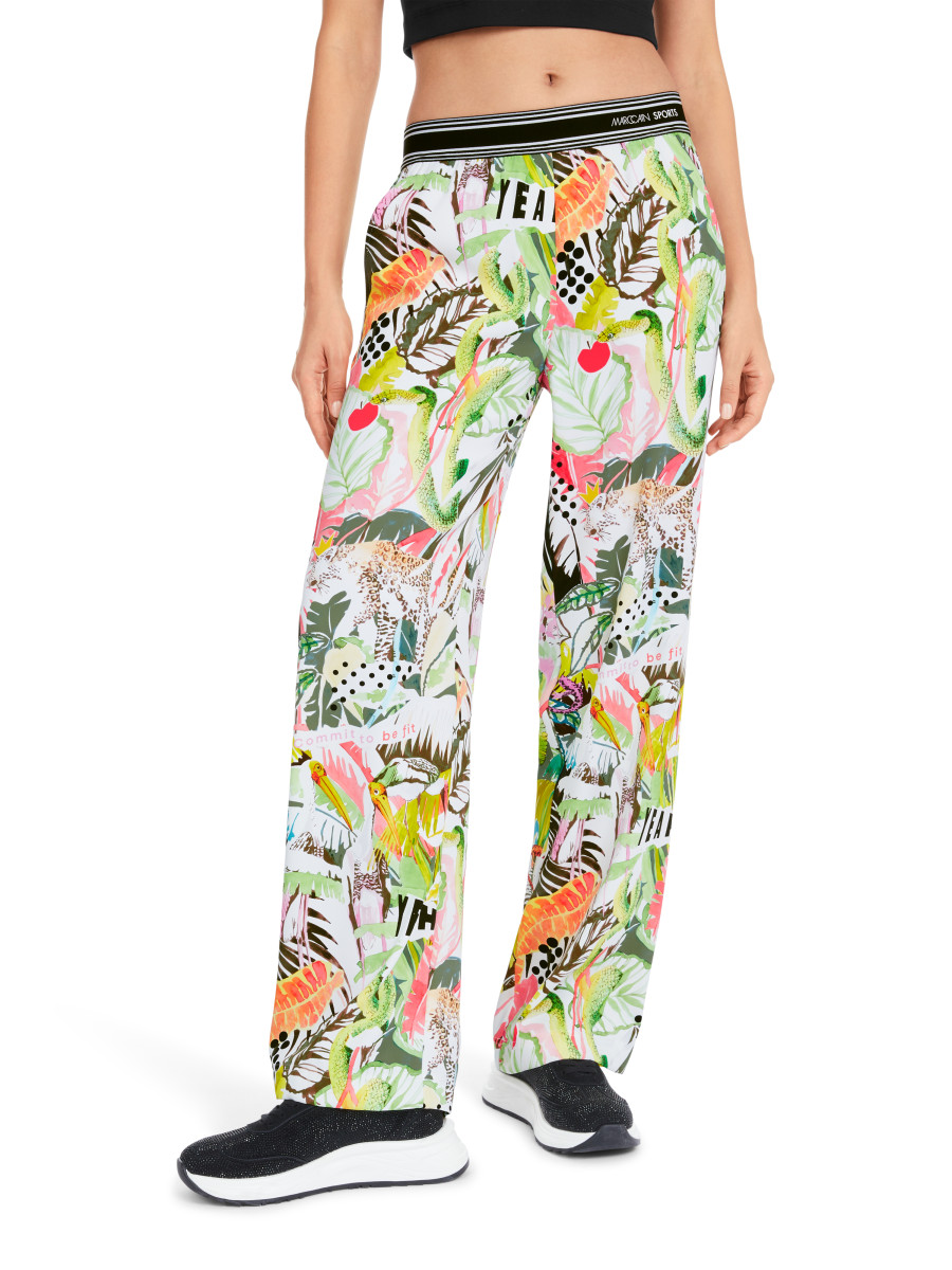 Weite Hose mit Print